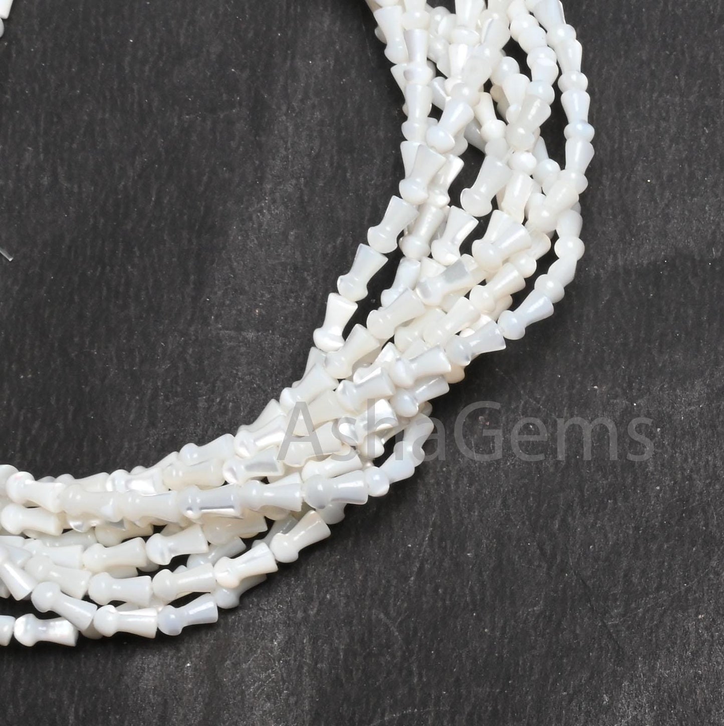 Beautiful Mother Of Pearl Fancy Mushroom Shape Gemstone Loose Beads,4-7.5 mm Natural Iridescent White MOP Shell Smooth Beads Jewelry makings