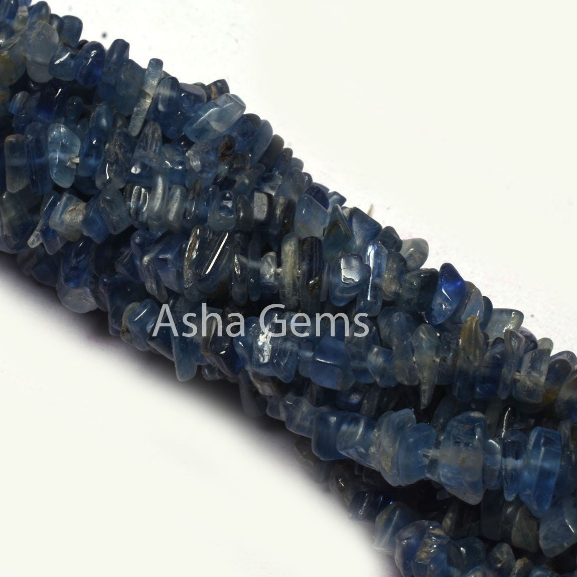 34 inch Strand Natural Kyanite Uncut Chips Gemstone Beads, Fine Blue kyanite Raw Rough Polish Beads, Tiny Kyanite Beads Jewelry Making Craft