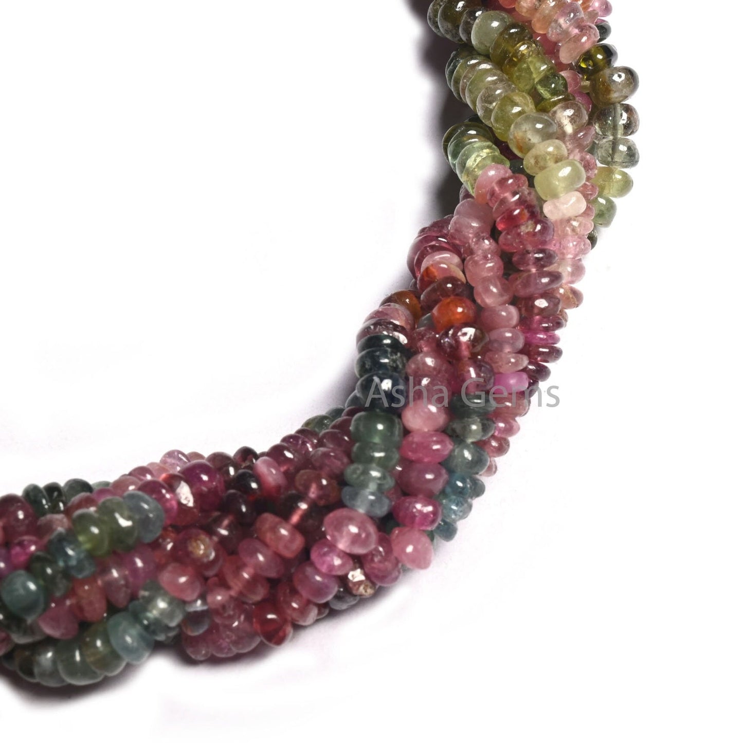Natural Tourmaline Uneven Shape Rondelle Gemstone Beads,14" Strand Multi Color Tourmaline Handmade Beads Multi Tourmaline Jewelry Craft SALE