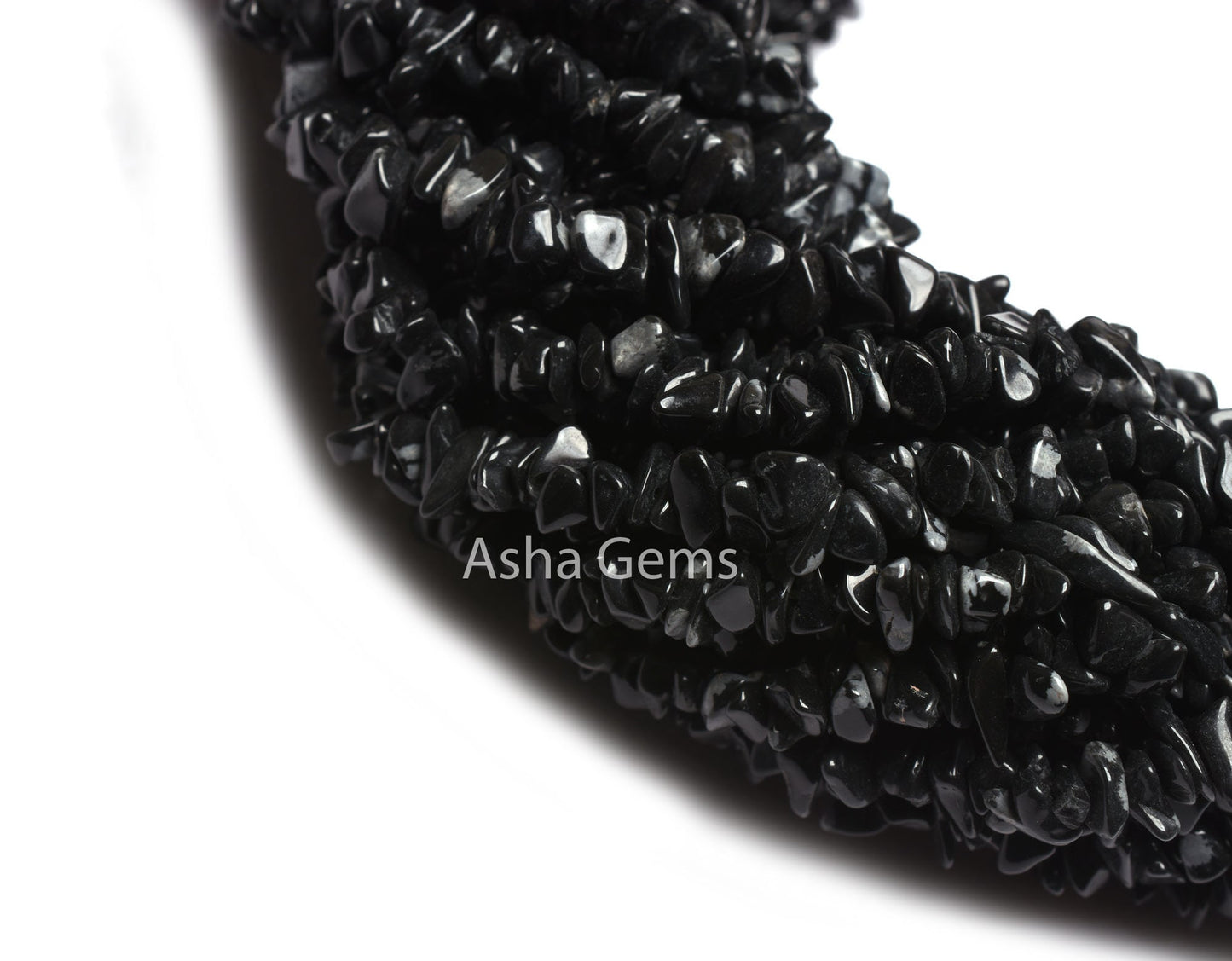 Black Obsidian Smooth Uncut Chips Beads,34" Strand natural Obsidian Smooth Raw rough Tiny Black Obsidian Beads For Jewelry making Craft SALE