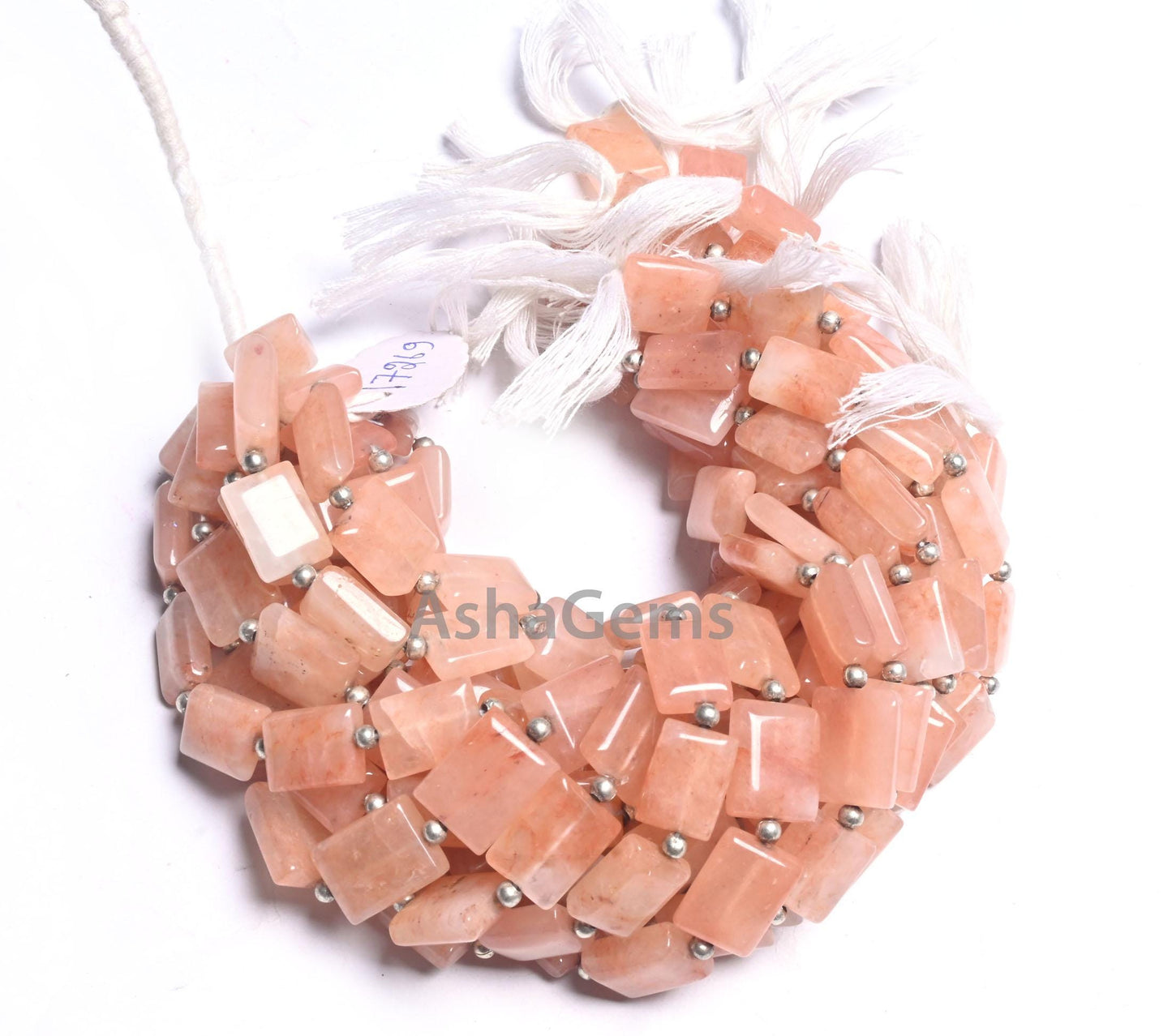 Light Peach Quartz Smooth Rectangle Handmade Beads, Beautiful Pink Quartz Fancy Chicklet Shape Straight Drill Gemstone Beads Jewelry Makings