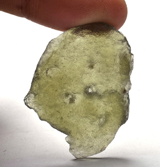 Genuine Moldavite Rough Gemstone, Natural Green Moldavite Raw Crystal, Meteorite. Tektites, 23.15 Carat Weight Moldavite Nugget For Jewelry