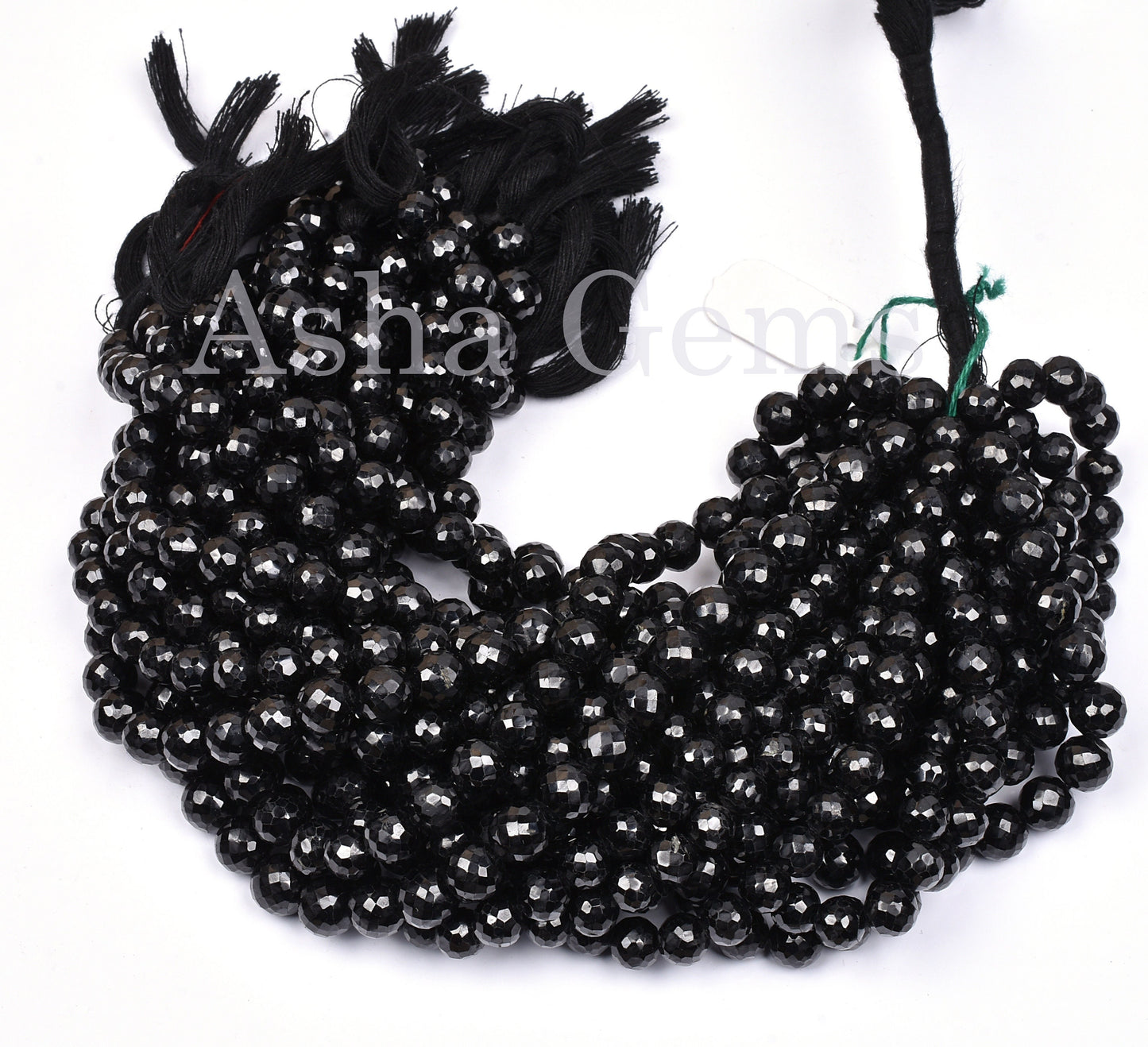 AAA Quality Black Spinel Faceted Round Ball Beads,9" Strand Natural Spinel Beads, Black Spinal Machine Cut Round Gemstone Beads Jewelry SALE