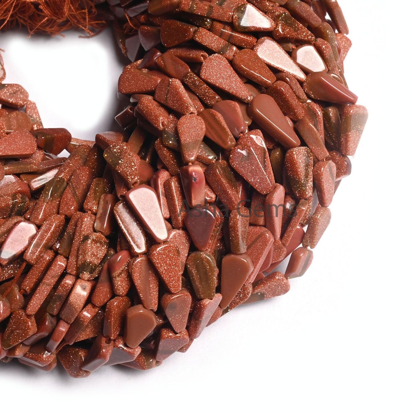 Brown Sunstone Smooth Pears Shape Straight Drill Beads,12" Sunstone Fancy Long Teardrop Uneven Handmade Gemstone Beads Jewelry making Crafts
