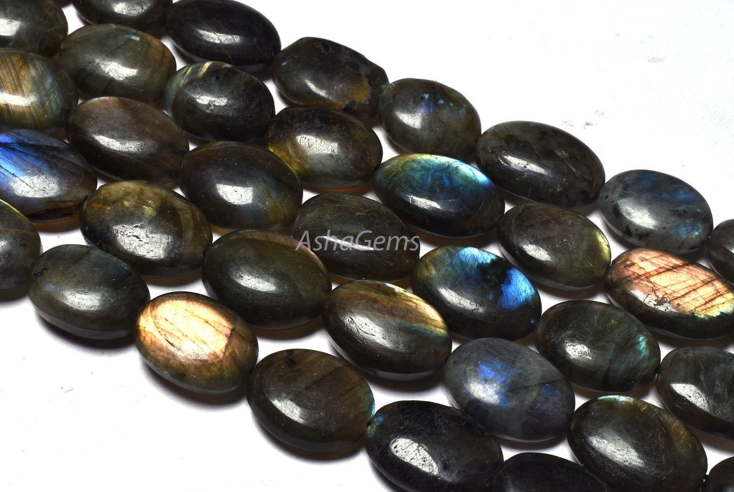 labradorite Smooth Oval Shape gemstone Beads,14-19 mm Natural Flash Labradorite beads, Black Rainbow Plain Handmade Oval Nugget bead Jewelry