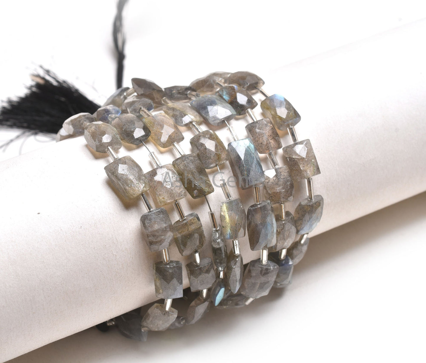 Natural Fire Labradorite Faceted Rectangle Gemstone Beads Flashy Labradorite Fancy Chicklet Shape Briolette Straight Drill Bead Jewelry SALE