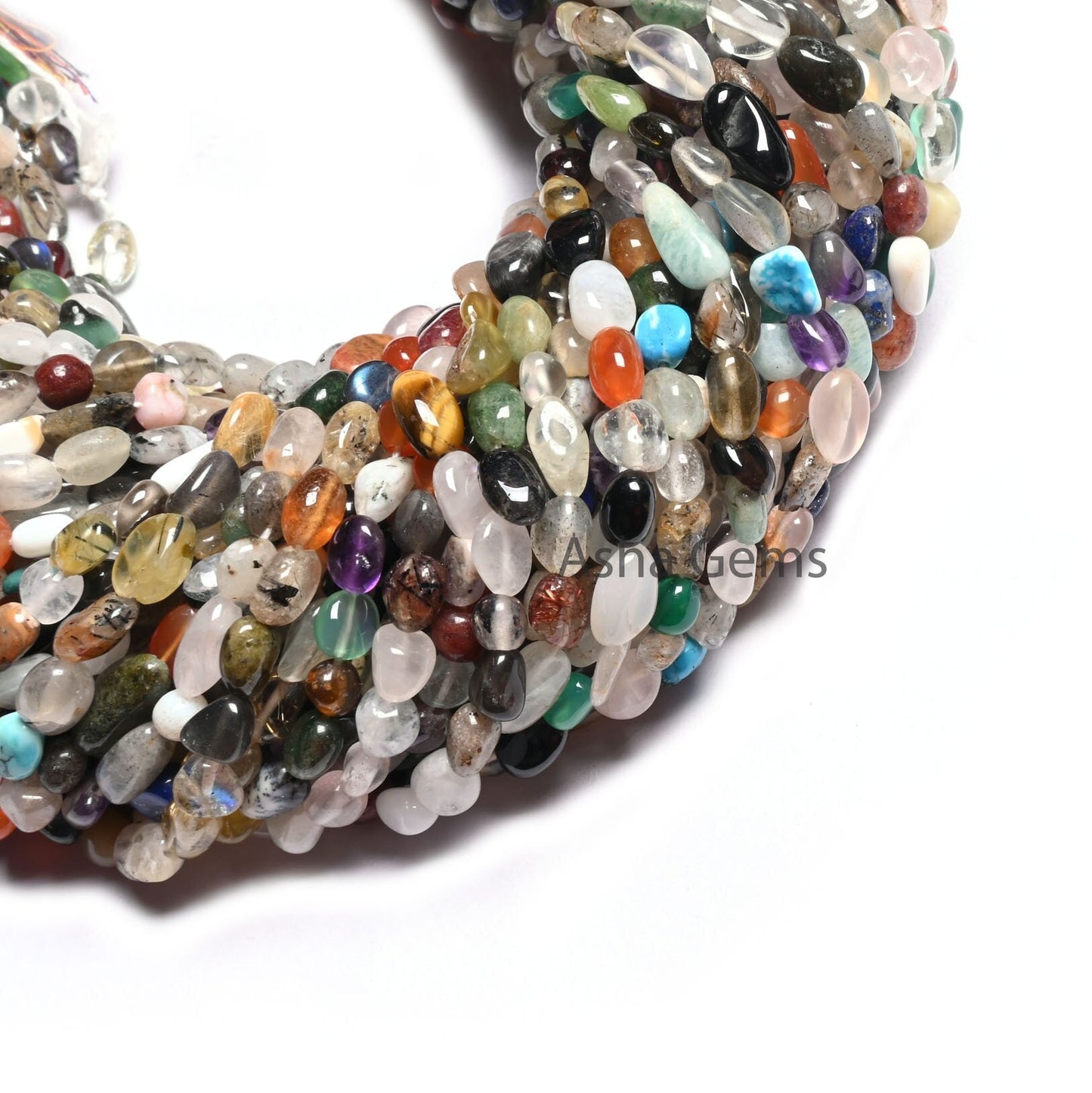 Beautiful Multi Disco Smooth Nugget Shape Gemstone Loose Beads, Multi Color Nuggets Beads, Disco Smooth Tumble Beads For Jewelry Crafts SALE (AG 22272)