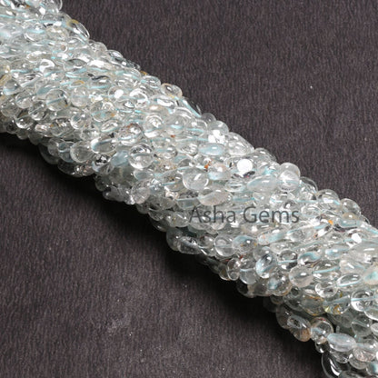 Rare Blue Aquamarine Smooth Nugget Shape Beads,5-8mm Aquamarine Handmade Tiny Tumble Beads Aquamarine Loose Gemstone Bead Jewelry Craft SALE (AG 22279)