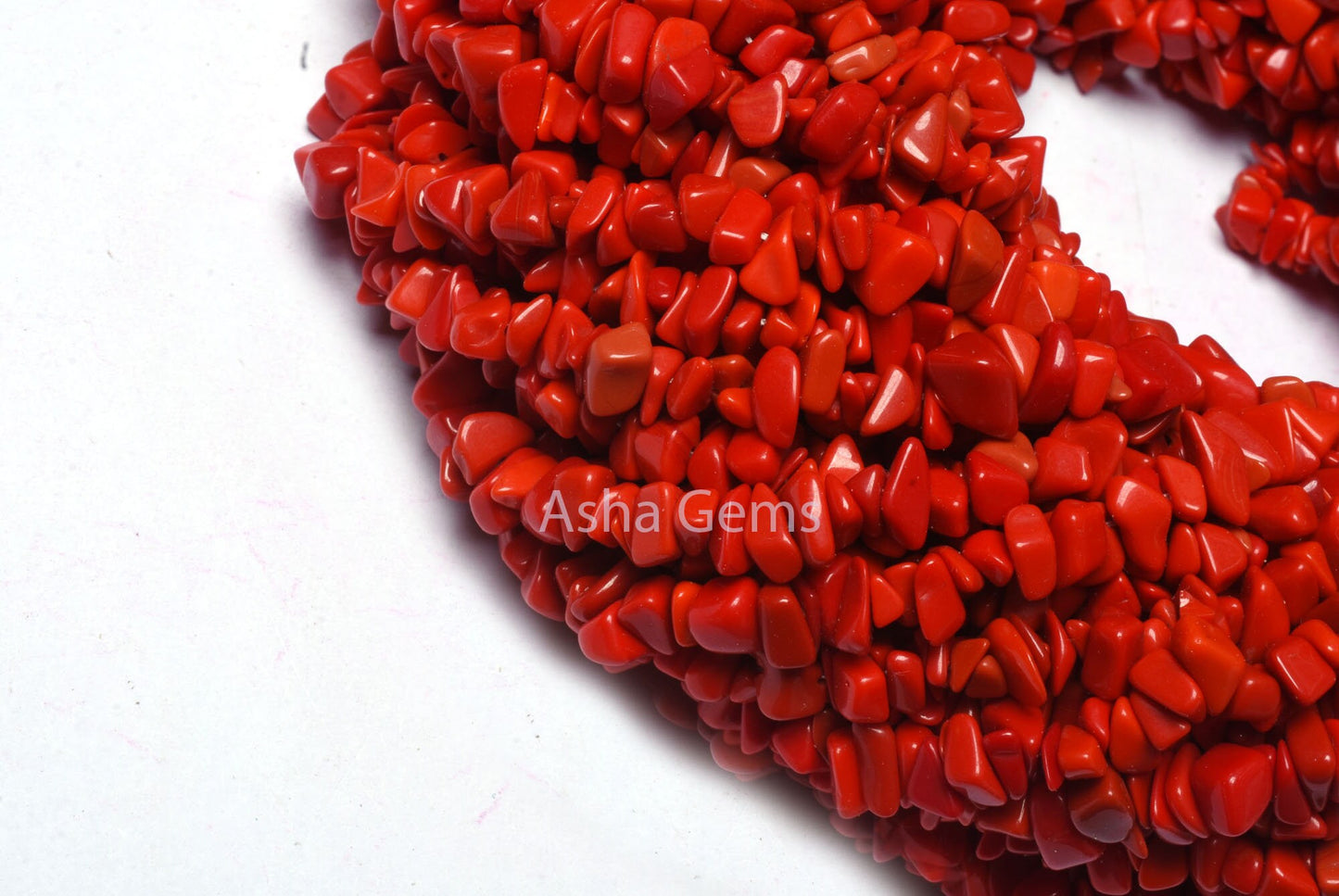 34 inch Strand Red Stone Uncut Chips Beads gemstone Smooth Raw Rough Beads, Fine Quality Red Stone Beads Uneven For Necklace Jewelry Making