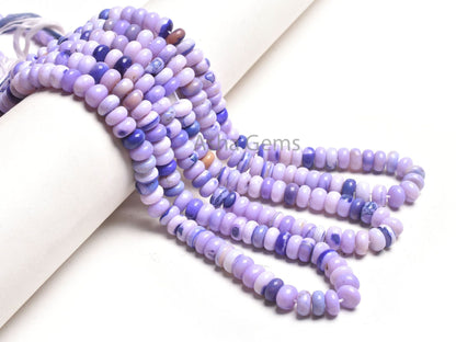 9 mm Shaded Purple Blue Opal Smooth Rondelle Shape Beads,16"Strand Opal Beads, Lavender Opal Plain Handmade Gemstone Bead Jewelry Craft SALE