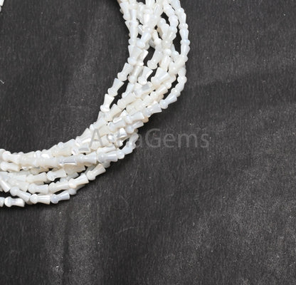 Beautiful Mother Of Pearl Fancy Mushroom Shape Gemstone Loose Beads,4-7.5 mm Natural Iridescent White MOP Shell Smooth Beads Jewelry makings