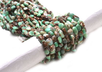 Fine Quality Bio Chrysoprase Smooth Nugget Shape Beads, Shaded Chrysoprase Handmade Tumble Gemstone Beads, Natural Chrysoprase Beads Jewelry