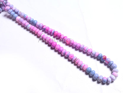 Beautiful Multi Pink Blue Opal Gemstone Beads,8 mm Shaded Opal Smooth Rondelle Beads,16" AAA Quality Multi Opal Handmade Beads Jewelry Craft