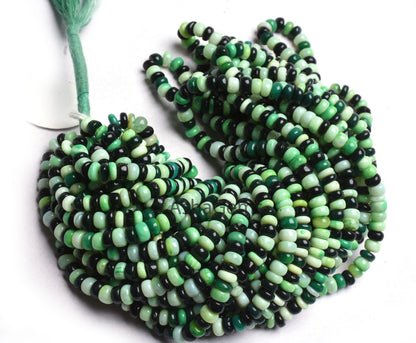 Beautiful Multi Color opal Smooth rondelle gemstone beads,16"Strand Shaded Multi Green Black opal Plain handmade Bead Fine Opal Jewelry Sale
