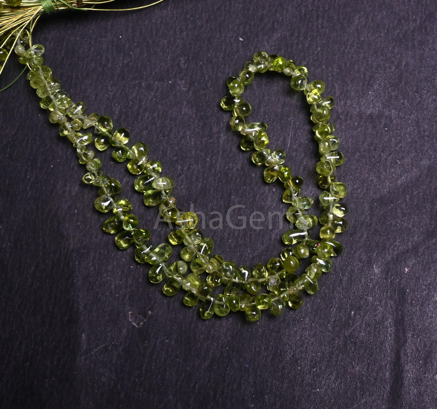 Beautiful Peridot Smooth Tiny Drops Shape Gemstone Beads, Natural Green Peridot Plain Handmade Uneven Teardrop Side Drill Beads Jewelry SALE