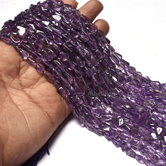 Beautiful Purple Amethyst Pear Shape Beads Natural Amethyst Smooth Uneven Pear Shape Beads Briolette Amethyst Jewelry Beads For Craft SALE