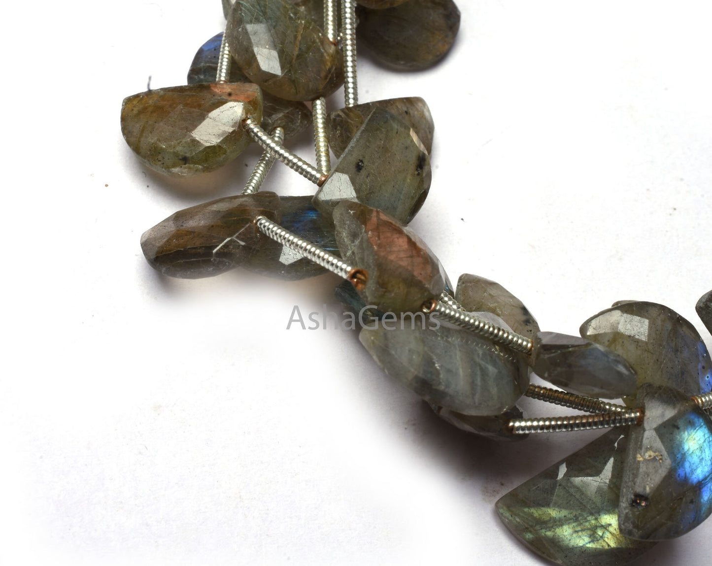 Multi Fire Labradorite Faceted D Shape Gemstone Beads, Black Rainbow Half Moon Fancy Side Drill Beads, Natural Labradorite BeadJewelry SALE