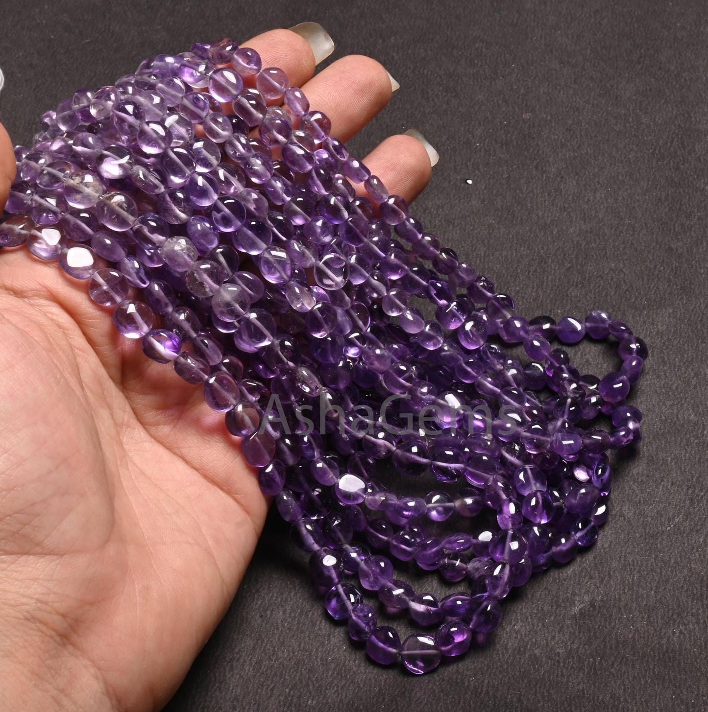 Fine Quality Amethyst Smooth Coin Shape Gemstone Loose Beads, Shaded Purple amethyst Plain Coin Handmade Bead, Natural Amethyst Jewelry SALE