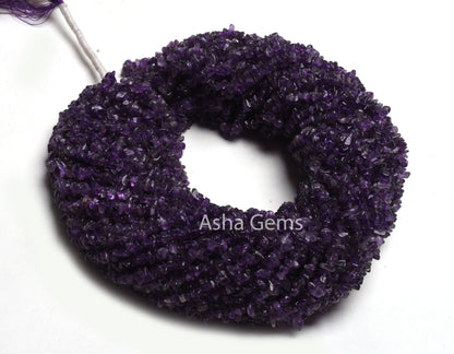 34"Strand Natural African Amethyst Raw Uncut Chips Beads Gemstone,Purple Amethyst Chips Raw Gemstone Beads,Rough Polish Beads,Uncut ChipSALE