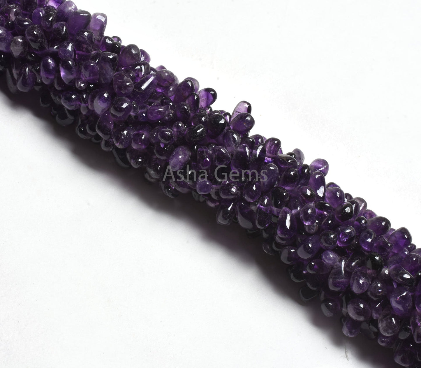 Natural Purple Amethyst Smooth Drops Shape Beads Gemstone, African Amethyst Drops, Amethyst Side Drill Teardrop Handmade Indian Bead Jewelry