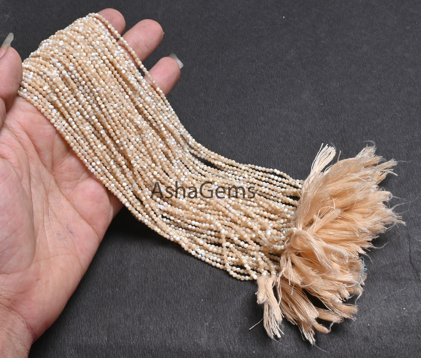 Beautiful AAA Mother Of Pearl Faceted Rondelle Beads 2 mm MOP Micro Cut Bead Gemstone Natural Mother Of Pearl Beads Machine Cut Bead Jewelry