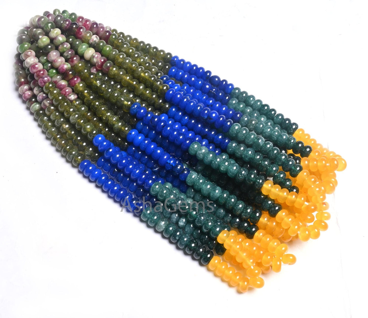 Beautiful Multi Color jade Quartz Smooth Rondelle Gemstone Loose Beads,8mm Rainbow Disco Color Quartz mix Shaded Colorful Beads Jewelry SALE (AG 12317)