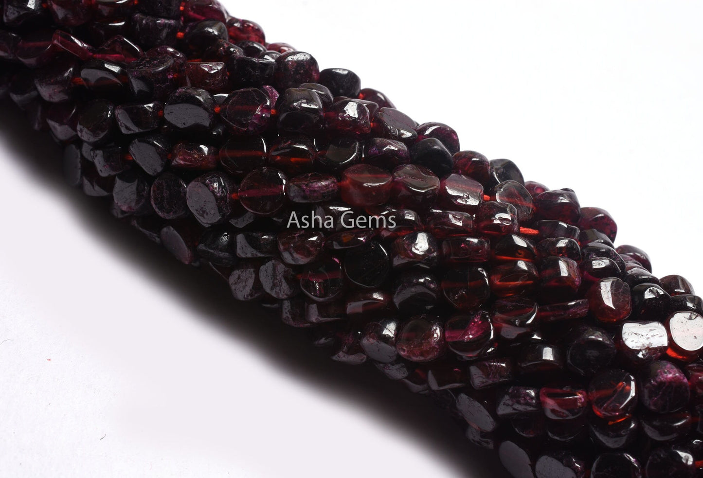 Natural Red Garnet Smooth Coin Beads, 6 mm Uneven Coin Shape Handmade Gemstone Beads, Garnet Straight Drill Flat Coin Beads For Jewelry SALE (AG 10835)