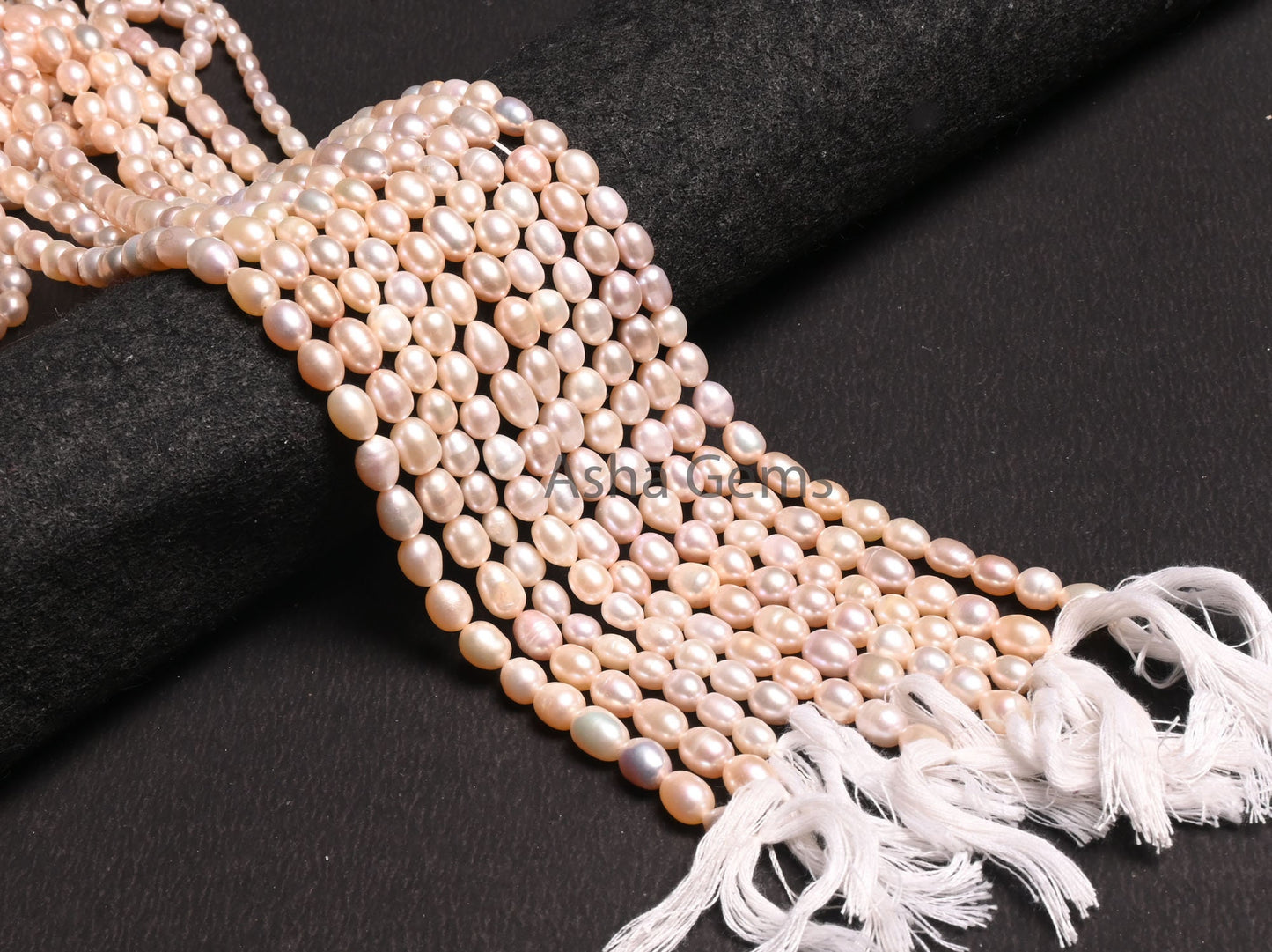 Beautiful Fresh water Pearl Fancy Rice Pearl Beads,15"Natural Pearl Uneven Puff Oval Gemstone Beads, Water Pearl Bead Jewelry Necklace Craft