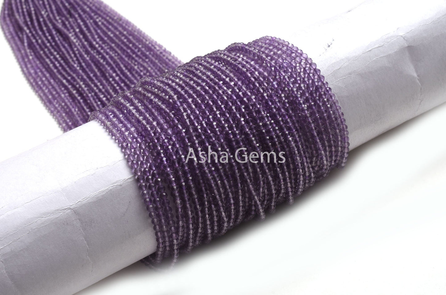 AAA Grade Pink Amethyst Faceted Gemstone Beads,2.7mm Natural Pink Amethyst Faceted Rondelle Shape Beads 13" Strand Amethyst Bead For Jewelry