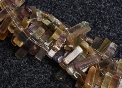 Beautiful Natural Yellow Fluorite Smooth Long Slice Shape Gemstone Beads, Shaded Yellow Fluorite Handmade Beads Jewelry Craft Fluorite Fancy
