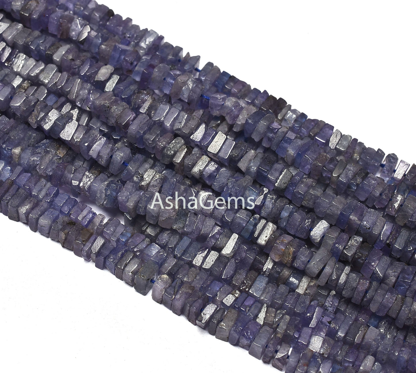 Amazing Blue Iolite Heishi Square Shape Gemstone Loose Beads,8/16" Natural Iolite Smooth Handmade Flat Square Iolite Bead Jewelry Craft SALE
