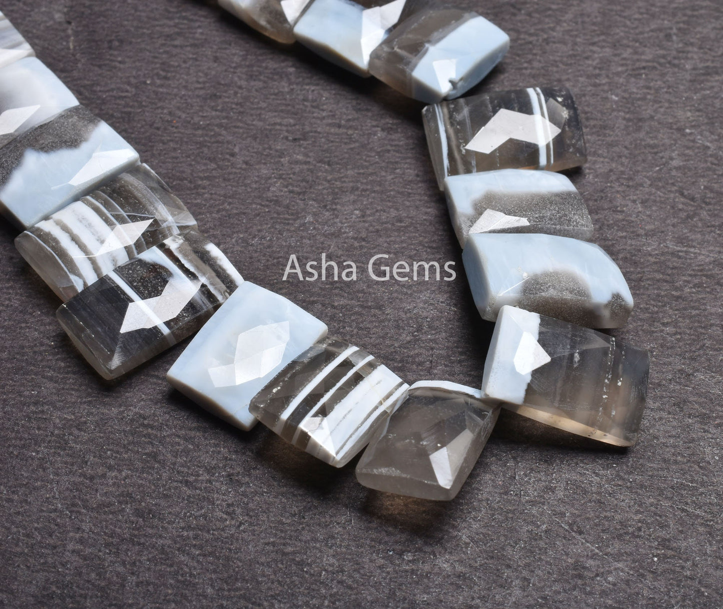 Blue Boulder Opal Fancy Chicklet Beads,11-18mm Boulder Opal faceted Rectangle Shape Gemstone Beads Boulder Blue Opal Bead Jewelry Craft SALE