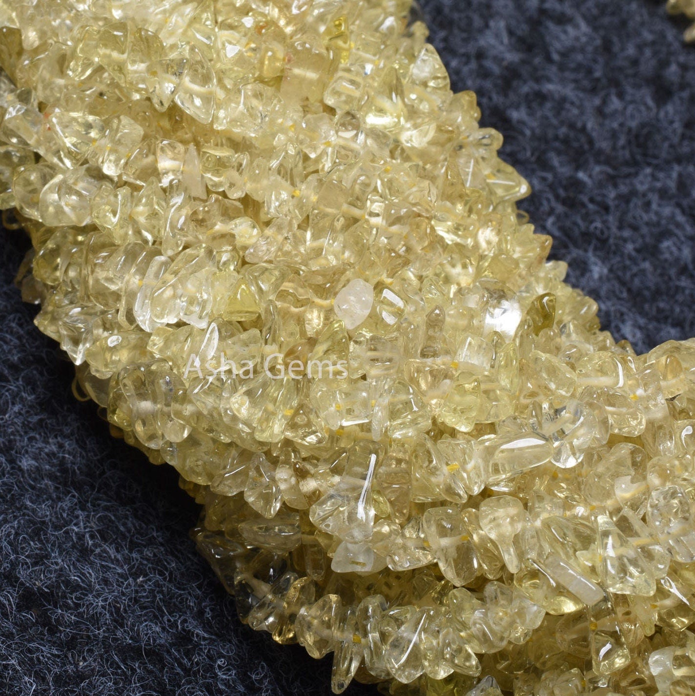 Natural Lemon Quartz Uncut Chip Beads,34" Strand Lemon Raw Rough Polish Tiny Uneven Beads Chip, Lemon Quartz Beads Jewelry Making Craft sale