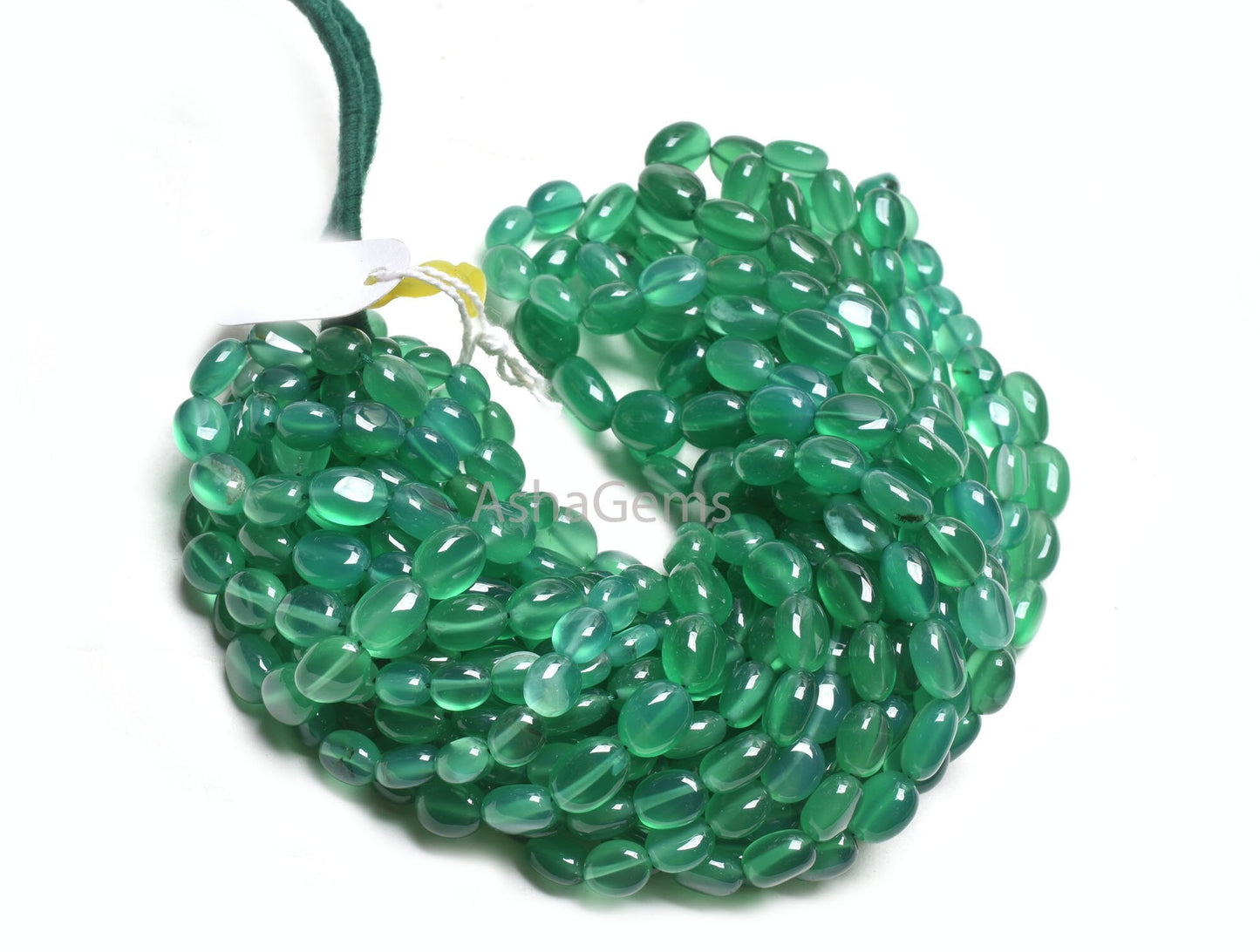 16" Strand Green Onyx Smooth Oval shape gemstone Beads, Fine Green Onyx Plain Handmade Oval Straight Drill Beads, Onyx Beads Jewelry Crafts