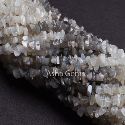 Fine Quality Multi Moonstone Uncut Chips Beads,34"Strand Moonstone Smooth Raw Rough Beads Multi Color Moonstone Gemstone Uncut Chip Jewelry