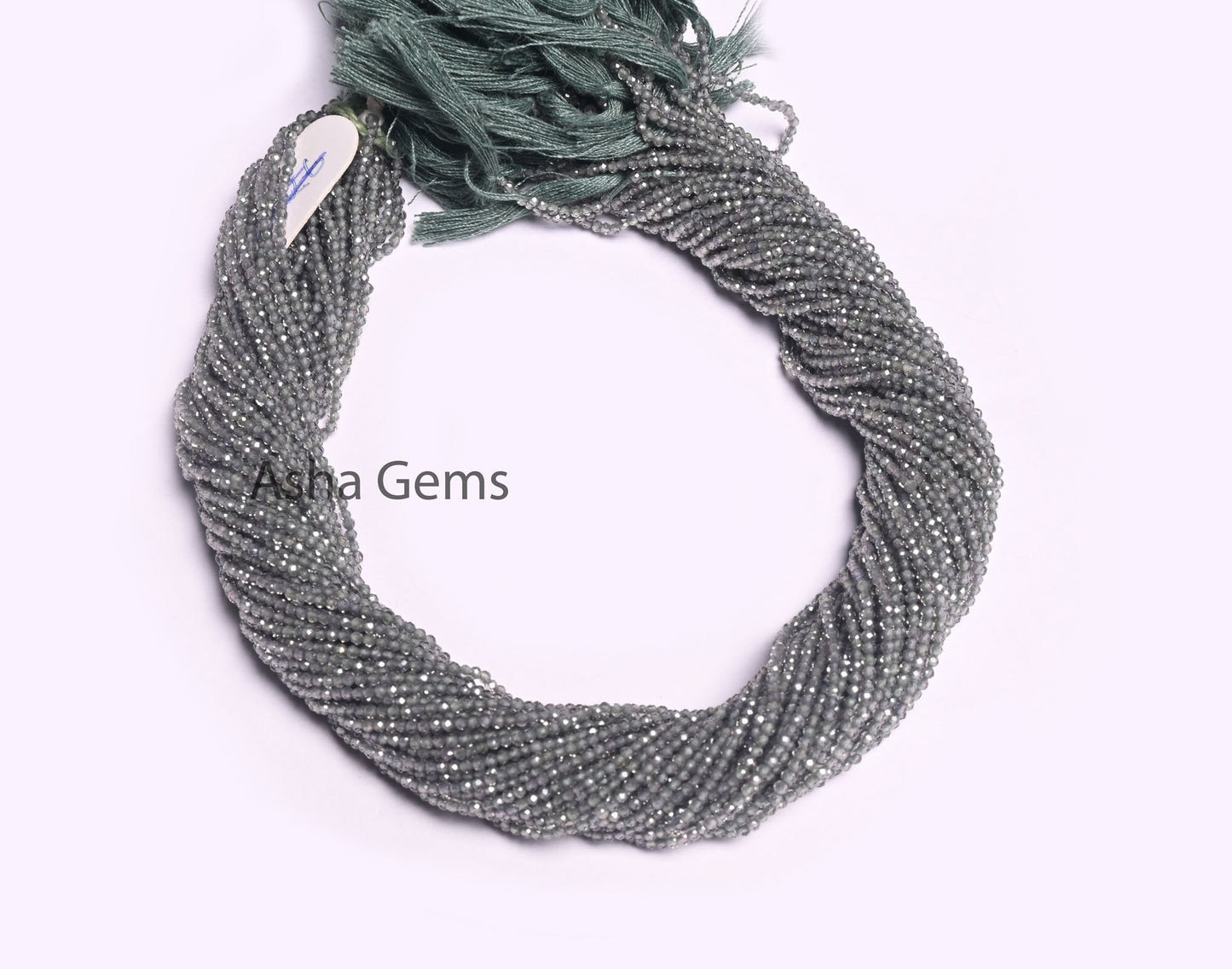 Rare Green sapphire Micro Cut Faceted Rondelle Gemstone Beads,1.7mm AAA Quality Natural sapphire Machine Cut Sapphire Beads Jewelry Necklace