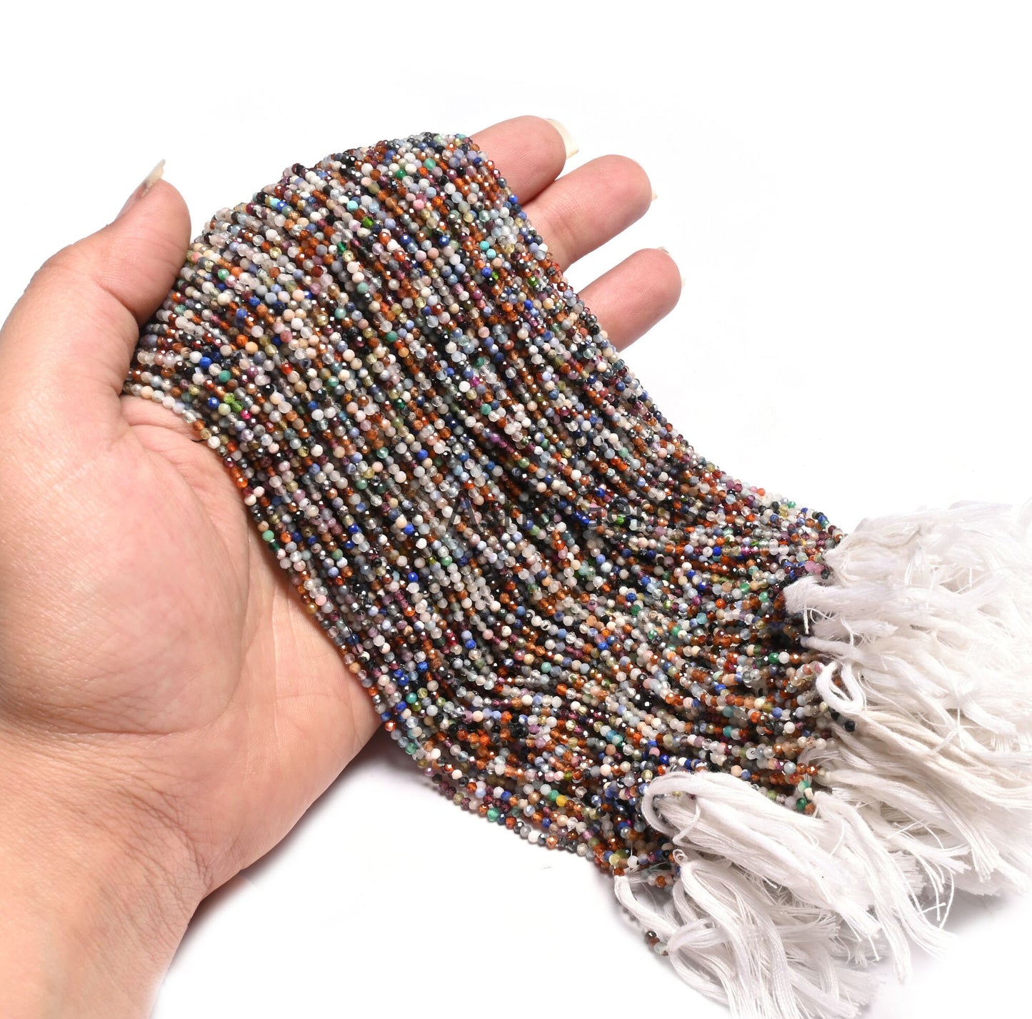 2 mm Natural Mix Color stone Disco Micro Cut Tiny Beads, Fine Quality Multi Disco Faceted Rondelle Gemstone Loose Beads Jewelry Making Craft