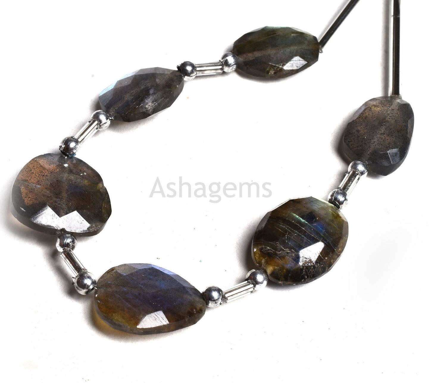 Fine labradorite Faceted Flat Nugget Beads, Blue Flash Labradorite Uneven Shape Briolette Beads, Blue Fire Black Rainbow Fancy Beads Jewelry