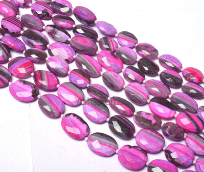 Beautiful Pink Boulder Opal Faceted Oval Shape Beads,13"Strand Boulder Opal Beads, Pink Opal Faceted Bead Loose Gemstone Jewelry Making SALE