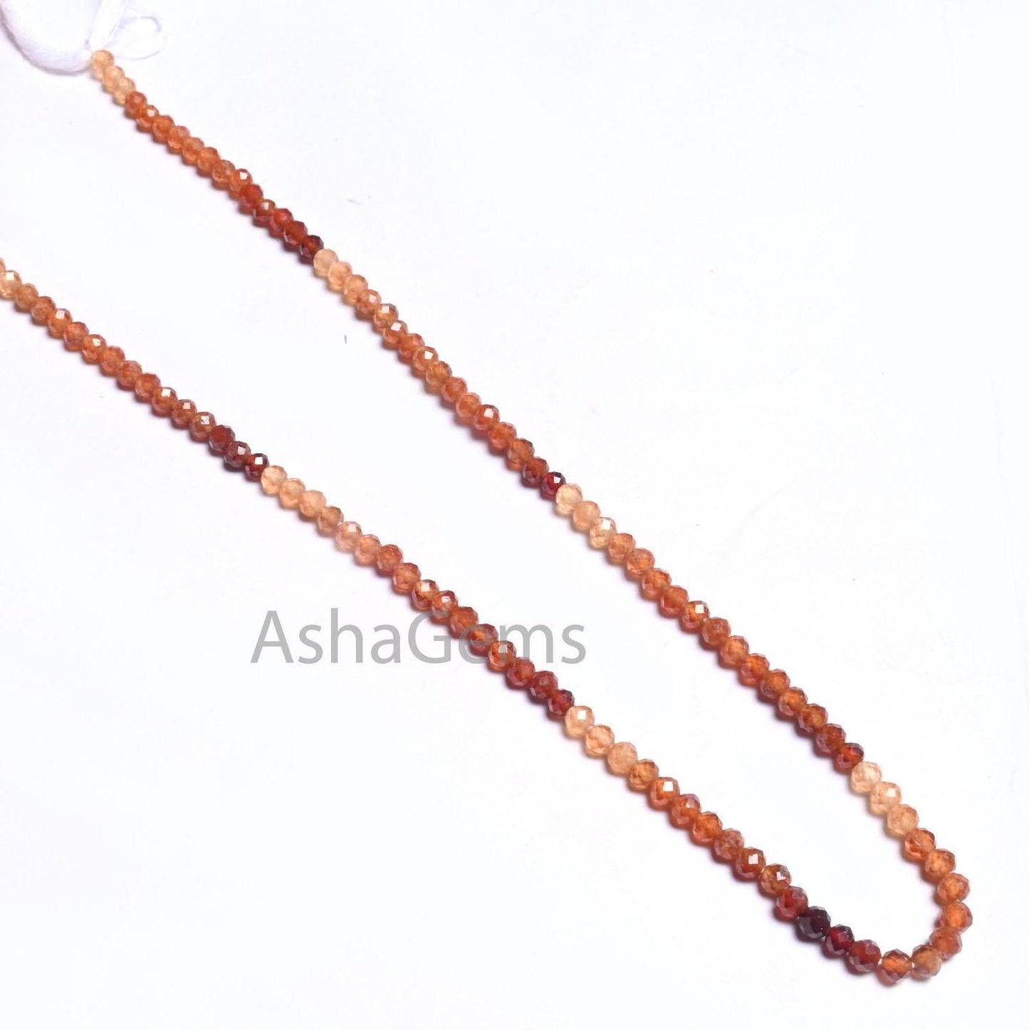AAA Quality Natural Hessonite Garnet Micro Cut Rondelle Beads,3 mm Shaded Brown Hessonite Machine Cut garnet Faceted Bead Jewelry Craft SALE