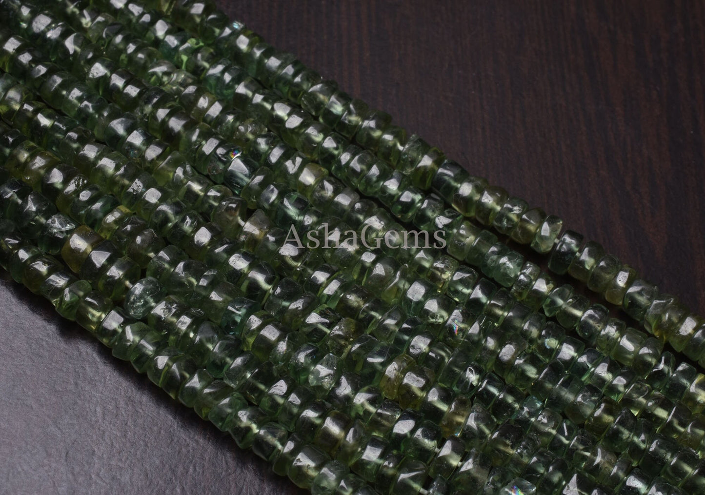 Beautiful Green Apatite Smooth Tyre Beads,13"Strand, AAA Natural Green apatite Beads,Gemstone Wheel Shape Beads Apatite Tyre Beads Jewelry