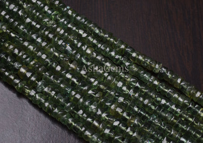 Beautiful Green Apatite Smooth Tyre Beads,13"Strand, AAA Natural Green apatite Beads,Gemstone Wheel Shape Beads Apatite Tyre Beads Jewelry
