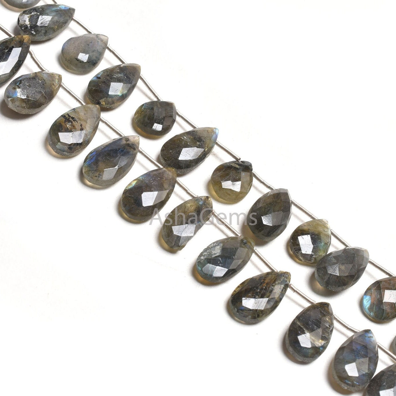 Multi Blue Fire Labradorite Fancy Long Pear Faceted beads,9-18 mm labradorite bead, Natural Flash Black rainbow Briolette Gemstone Bead SALE