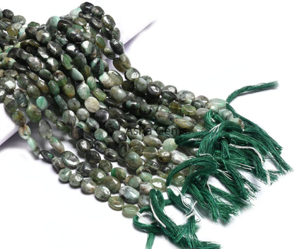 Natural Sakota Emerald Smooth Oval Handmade Beads, Shaded Green Emerald Oval Uneven Shape Gemstone Loose Beads, Emerald Bead Jewelry makings
