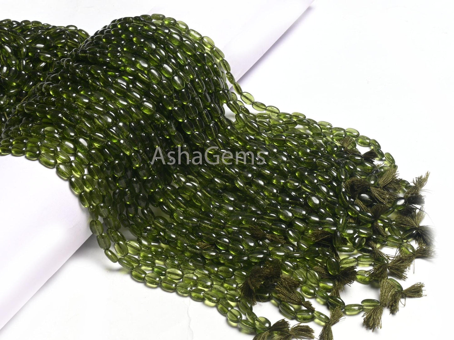 5.5-7.5 mm Beautiful Green Apatite Color Hydro Smooth Oval Shape Beads,13"Fine Heena Green Hydro Plain Oval Handmade Bead Jewelry Craft SALE
