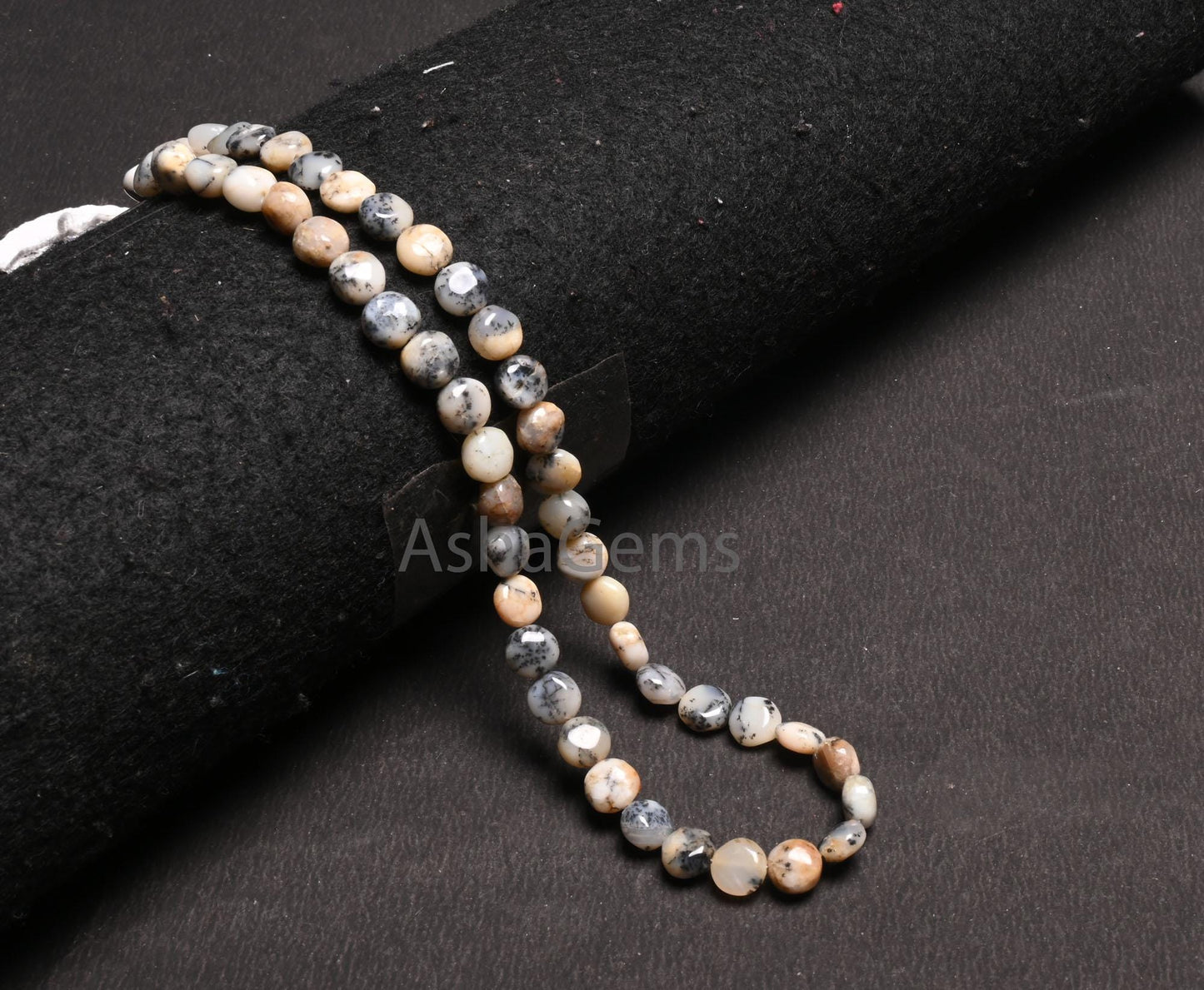 16"Strand Dendrite Opal Smooth Coin Shape Gemstone Beads, Natural Dendritic Opal Plain handmade Coin Bead, Fine Opal Bead Jewelry Craft SALE