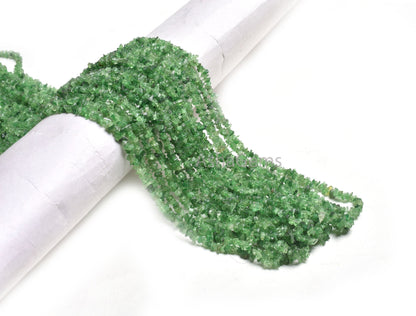 AAA Quality Tsavorite Tiny Uncut Chips smooth Beads, Natural Green Garnet Small Size Chip Gemstone Bead, Tsavorite Garnet Bead Jewelry Craft