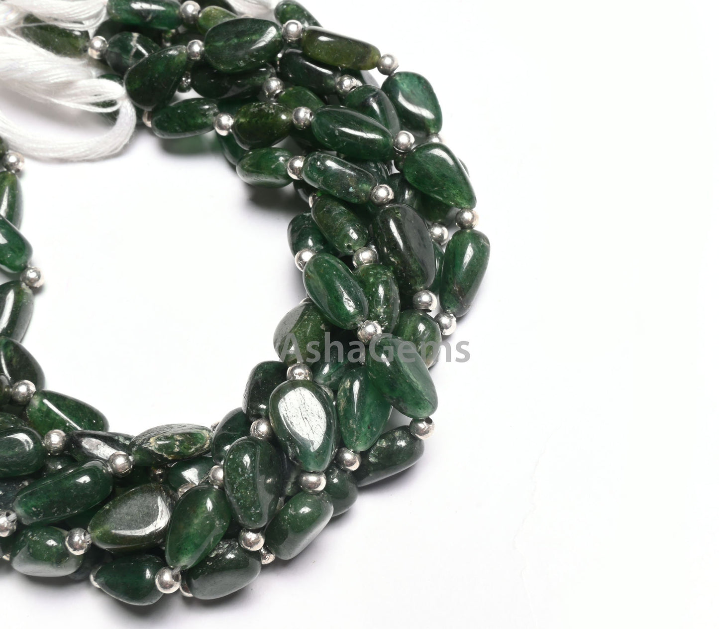 Beautiful Green Mica Smooth Pears Shape Gemstone Beads,9" Natural Mica Margaj Handmade teardrop Straight Drill bead Jewelry Handicrafts SALE