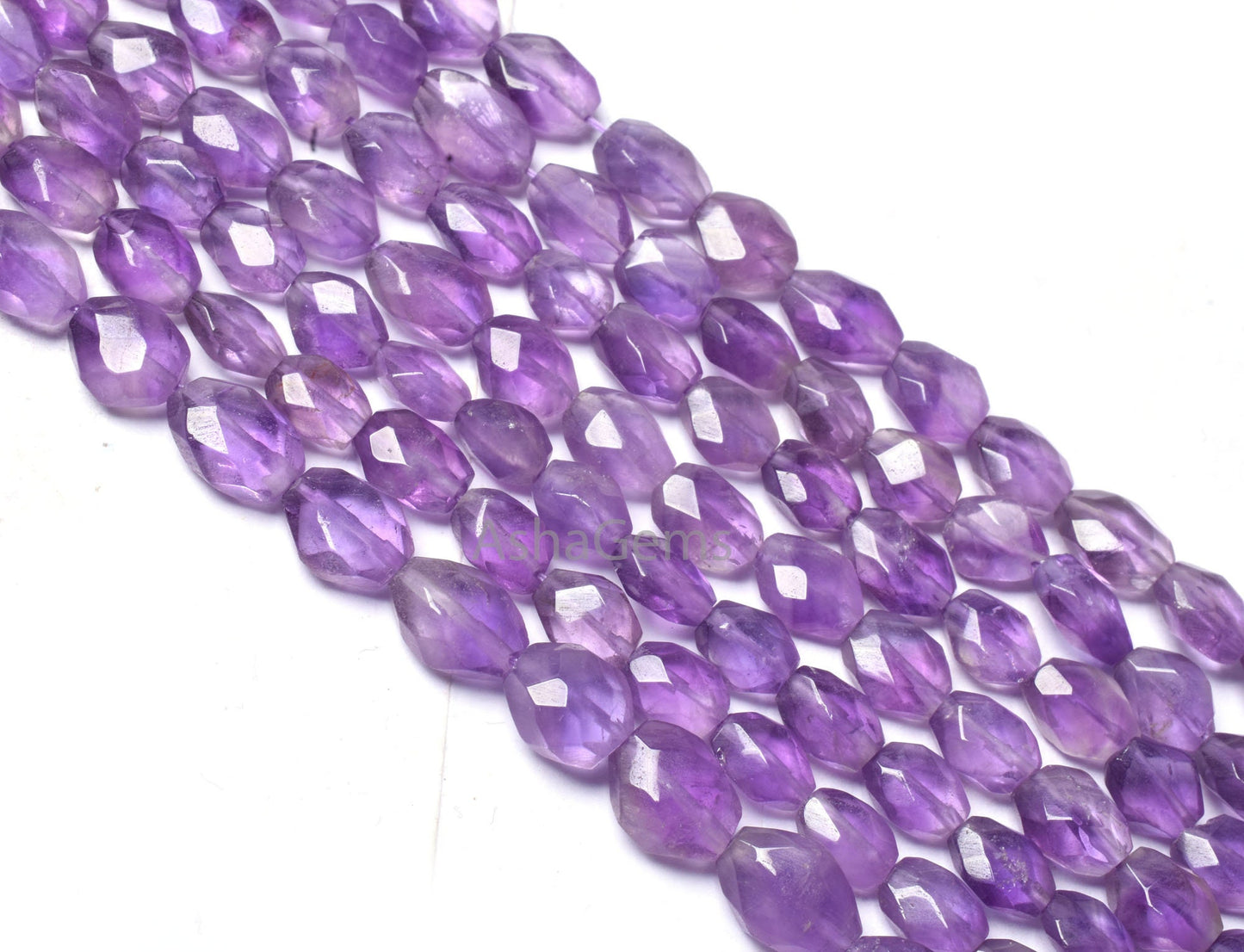 Natural Pink Amethyst Indian Cut Faceted Oval Shape Beads,13" Strand amethyst Handmade Oval Briolette Gemstone Pink Amethyst Beads Jewelry