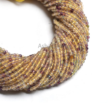 AAA Yellow Fluorite Micro Cut Faceted Rondelle Beads,3 mm Natural Fluorite Machine Cut Gemstone Beads, Rare Fluorite Bead Jewelry Craft SALE